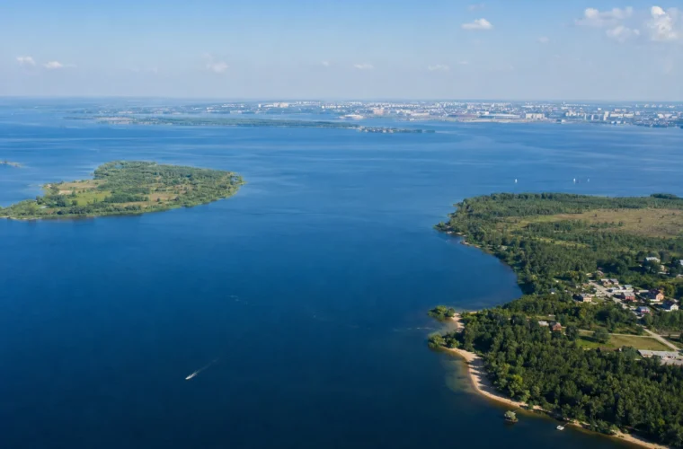 Панорама Куйбышевского водохранилища