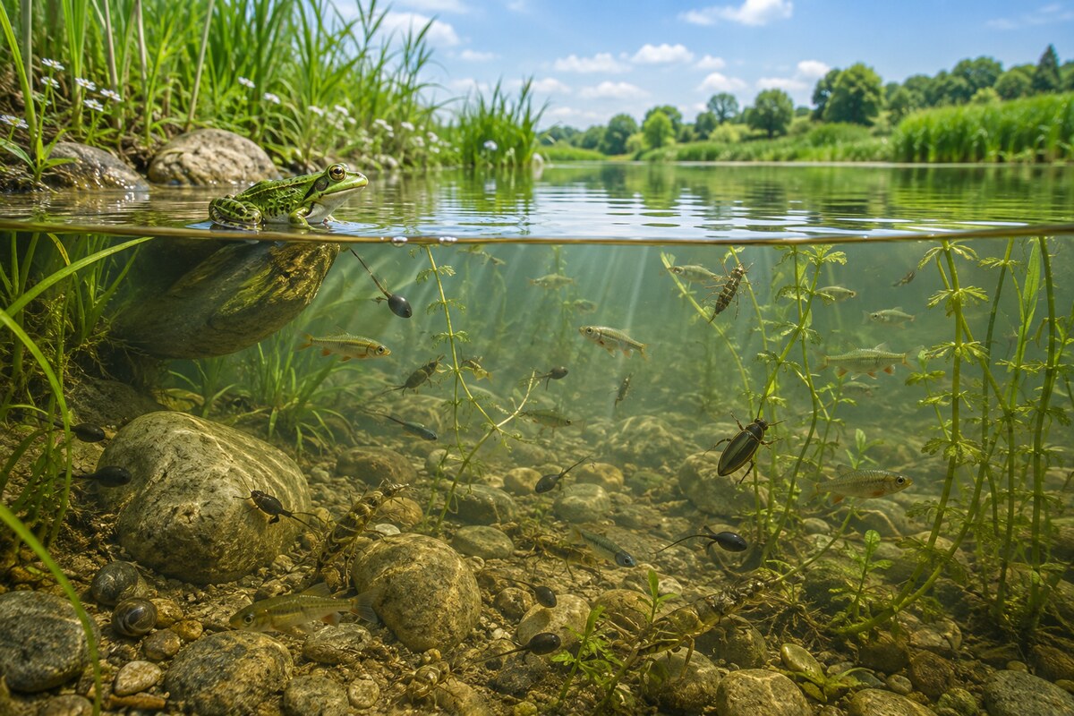 Вода и живые организмы в пресноводной экосистеме